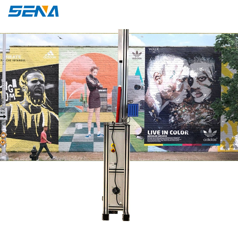 2M wide width 3D vertical wall printer digital varnish inkjet direct to wall printing machine