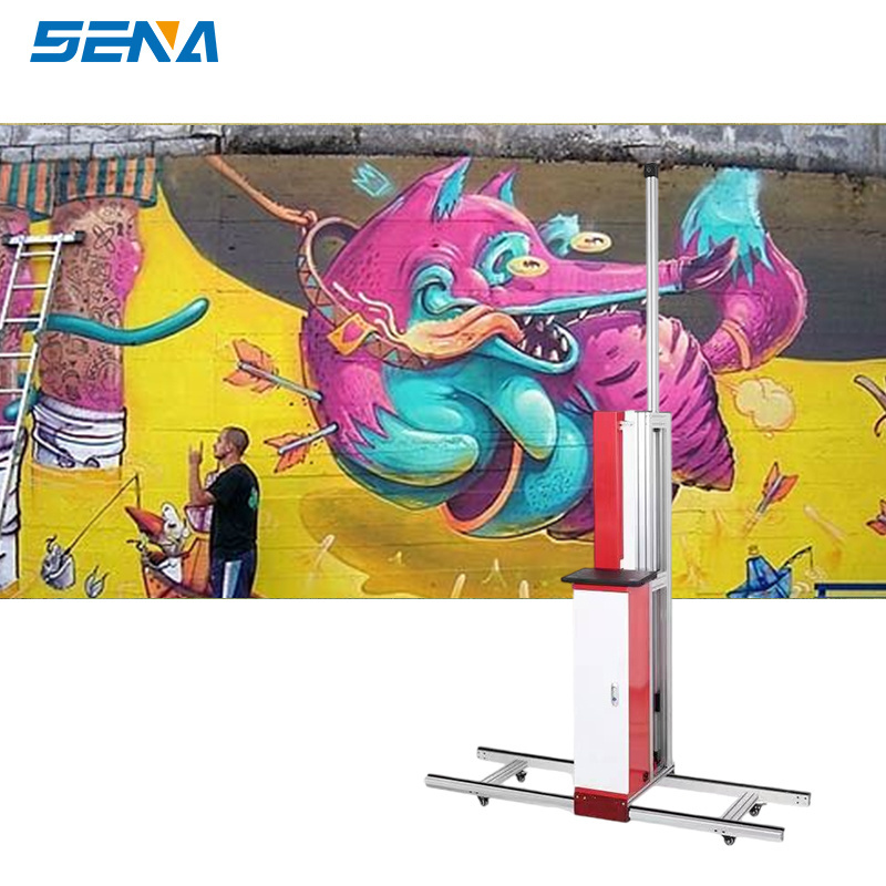 2M wide width 3D vertical wall printer digital varnish inkjet direct to wall printing machine