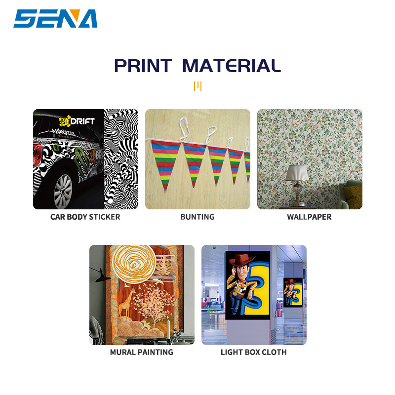 High speed roll-to-roll printer 3.2M roll material printer T-shirt fabric canvas tarpaulin custom pattern inkjet printer