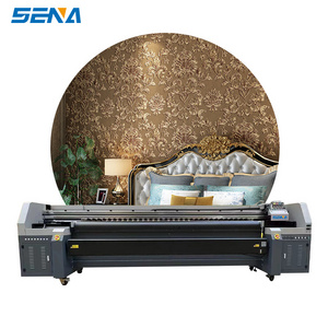 High speed roll-to-roll printer 3.2M roll material printer T-shirt fabric canvas tarpaulin custom pattern inkjet printer