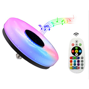 Smart Remote Control Music RGB E27 Strobe Light Led Bulb with  bedroom home flush mount bathroom ceiling light