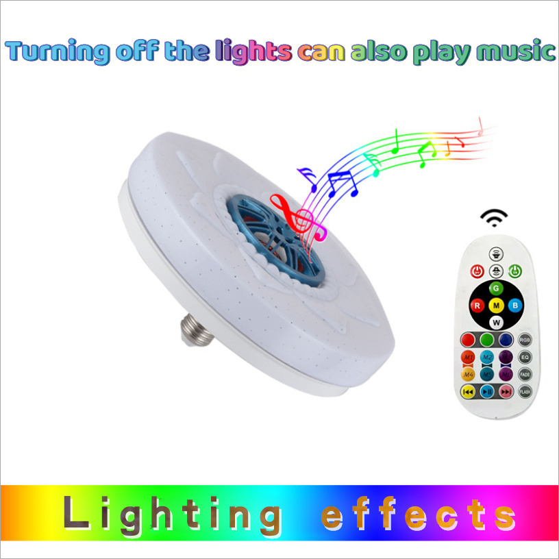 Smart Remote Control Music RGB E27 Strobe Light Led Bulb with  bedroom home flush mount bathroom ceiling light