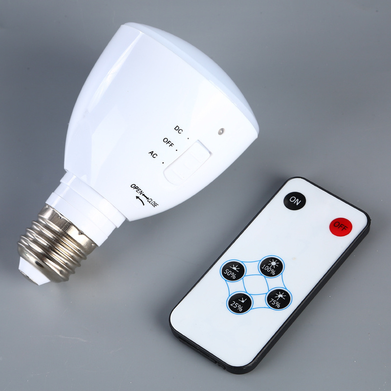 Hot sale rechargeable Built-in battery Led Emergency Bulb with Remote Control E27 E26 rechargeable emergency lamps