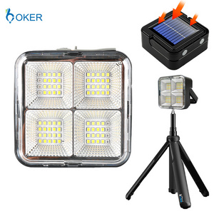 Solar Usb charging handheld Flood Light Rechargeable Outdoor emergency LED  Flood Work Lights