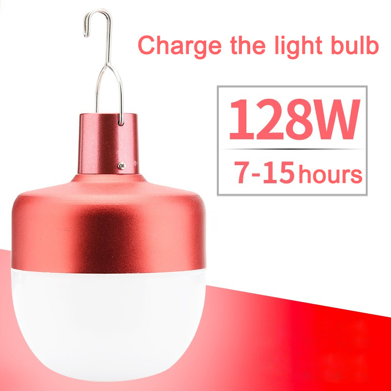 Indoor garden portable rechargeable LED light high power 68W 98W 128W 168W emergency light bulb for outdoor camping adventure