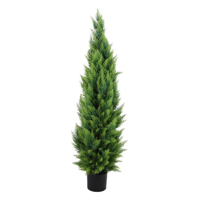 Christmas-like Artificial Cedar Cypress Plants Faux Boxwood Pine Greenery Trees Plantas Artificiales For Decor