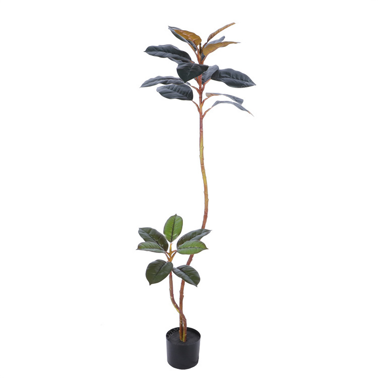 180cm Customizable Wholesale Eco-friendly artificial rubber tree ficus plant factory wholesale large artificial tree