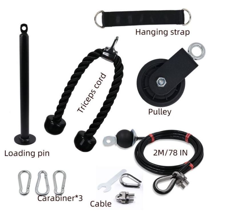 Factory direct sale gym home upgraded cable machine lift pulley system for fitness