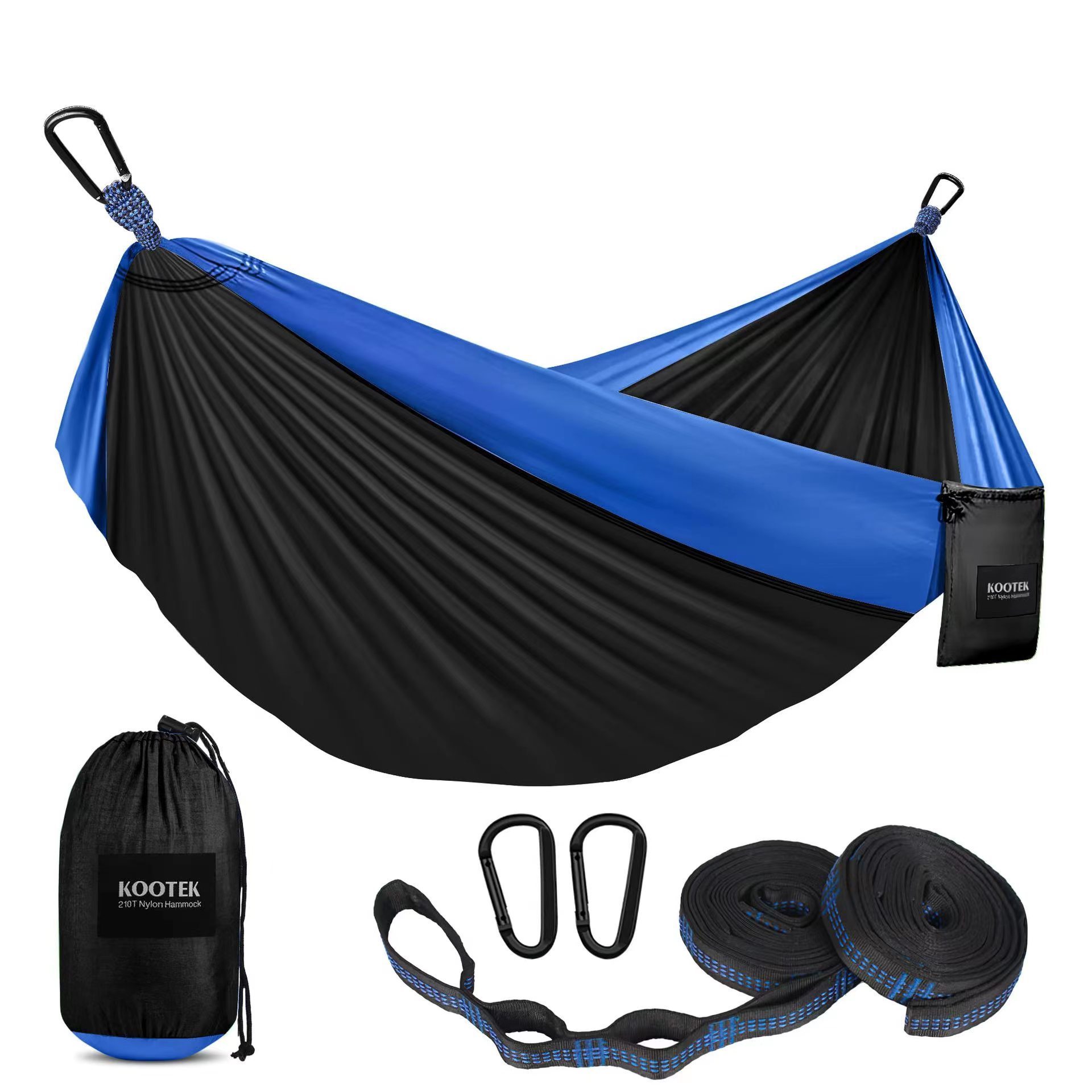 SNBO Camping Hammock Double & Single Portable Hammocks with 2 Tree Straps and Attached Carry Bag,Great for Outdoor,Indoor,Beach