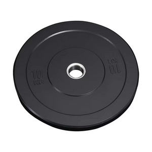 Black Color Customized Fitness Barbell Pieces Fitness Equipment Factory Direct Sales Wholesale Rubber Barbell Pieces