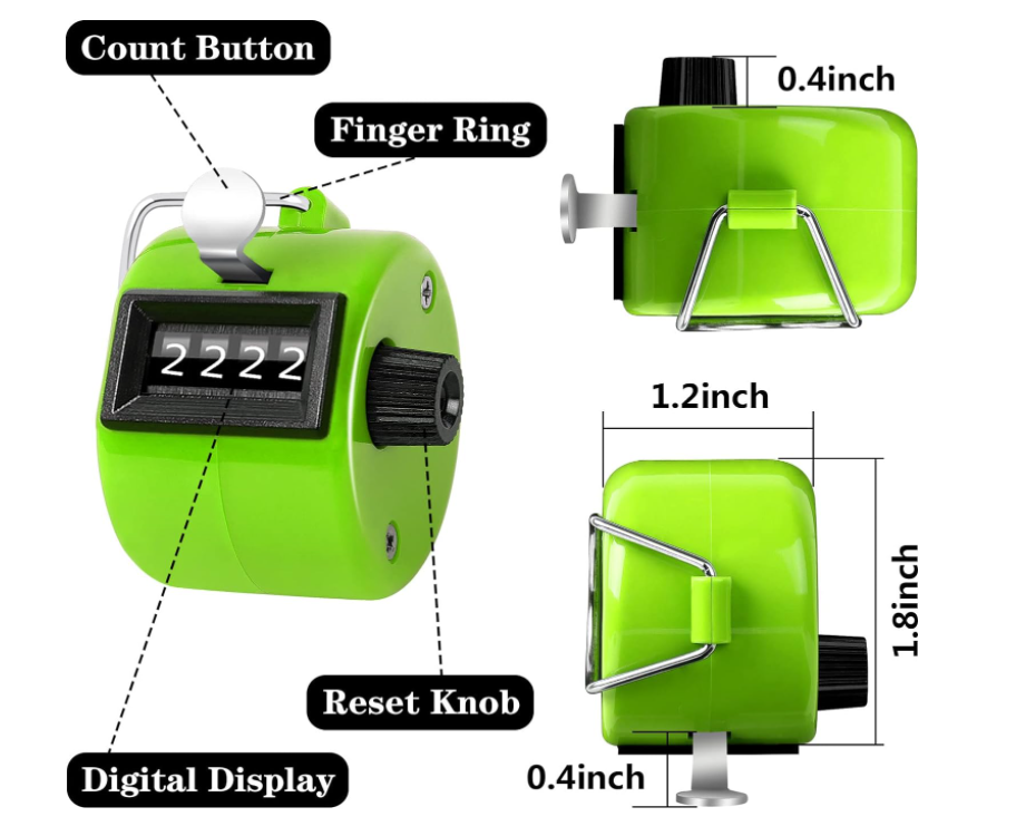 Counter Handheld Counting Device Fitness Precision Tools Mechanical Palm Clicker Precision Pedometer Electronics