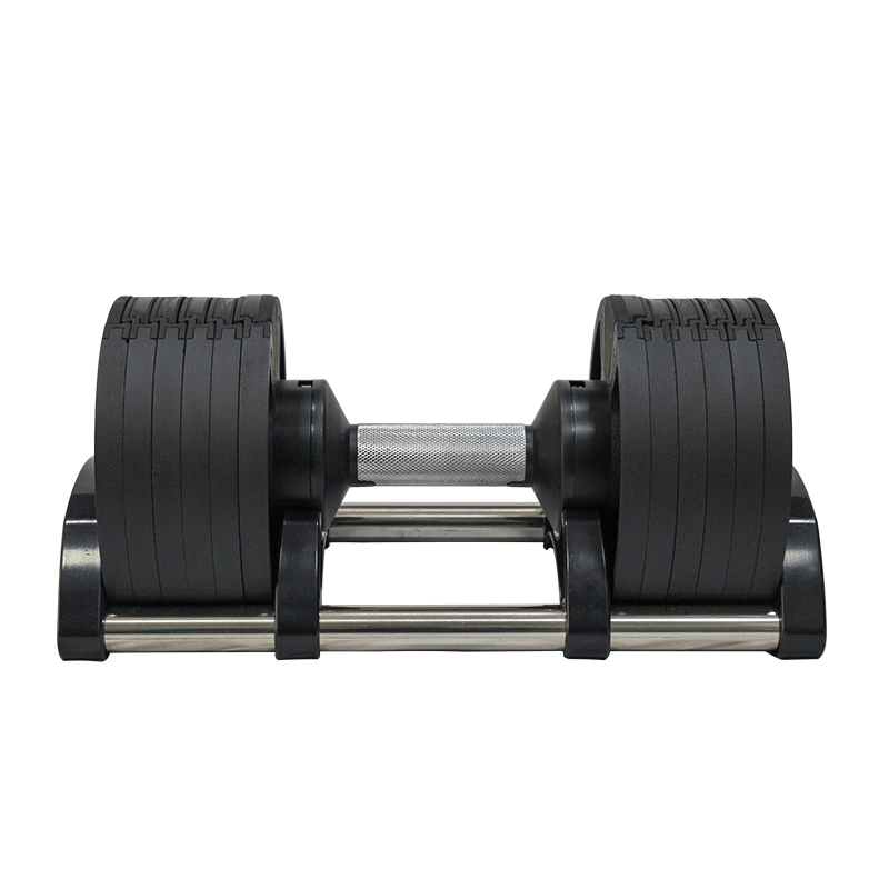 Snbo 2023 New electrophoresis 40.5kg 90lb black adjustable weights dumbbell set 40kg dumbbells rack