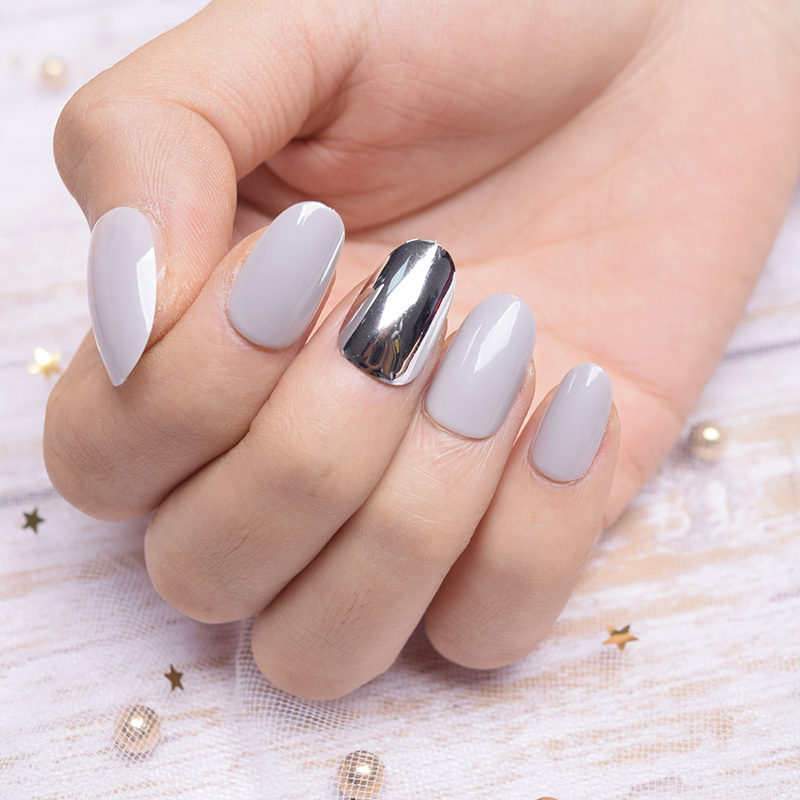 Senboma Free Sample Oval False Nail  Full Cover Artificial Press On Nails