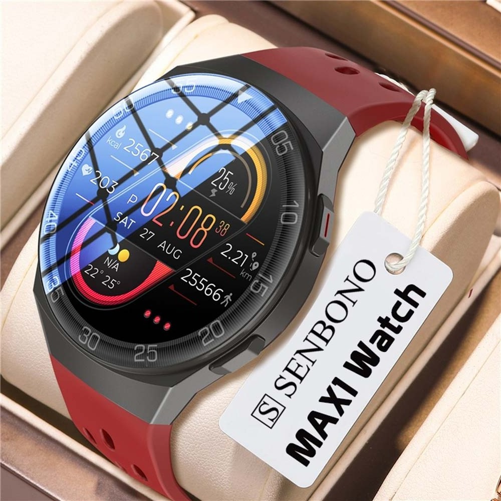 SENBONO MAX1 1.28inch Full Touch Screen SmartWatch men ip68 Waterproof Sports Fitness Tracker Women Smart watch for IOS Android