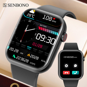 SENBONO Life3 Sport smartwatch Men square Big screen HD answer Call blood pressure Ai Voice women Smart watch for IOS Android