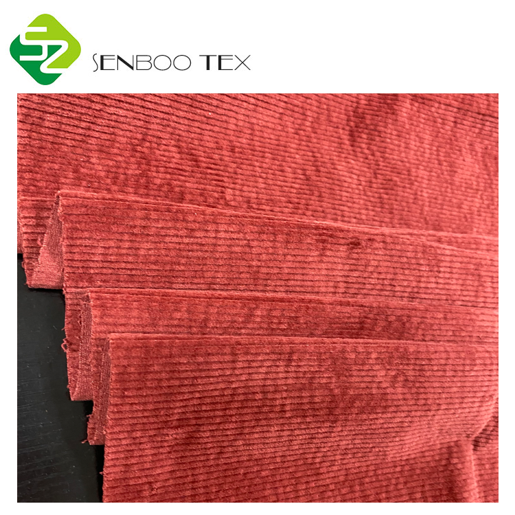 Corduroy fabric of 98%cotton 2%spandex cotton corduroy fabric 8W 377GSM used for sofa and trousers