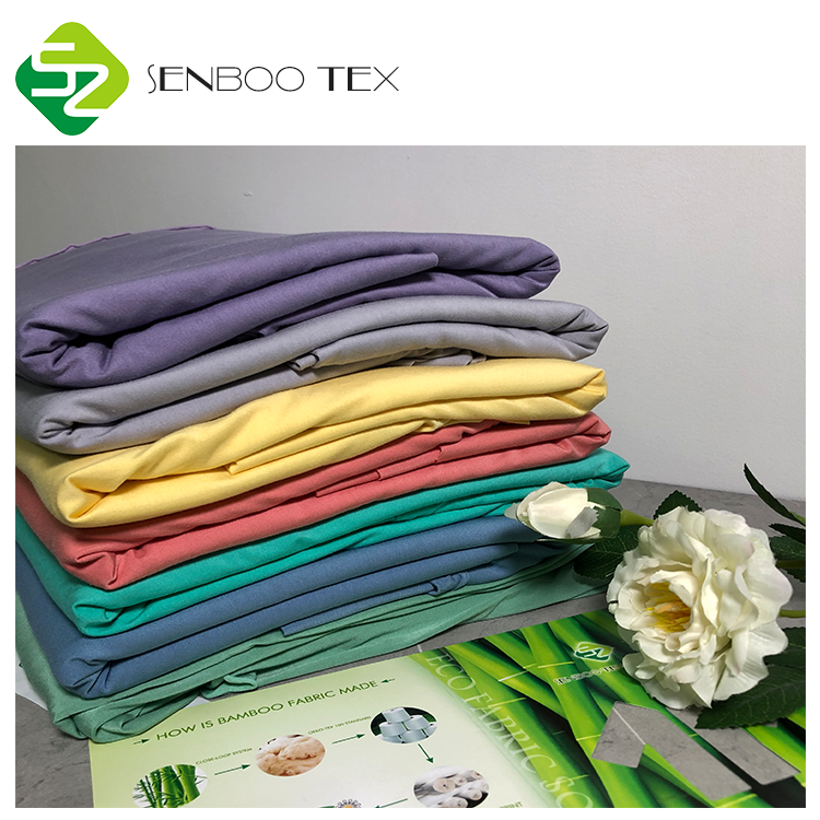 OEKO TEX bamboo fabric wholesale 95 organic bamboo 5 spandex 180~240gsm knitted fabrics for baby pajamas