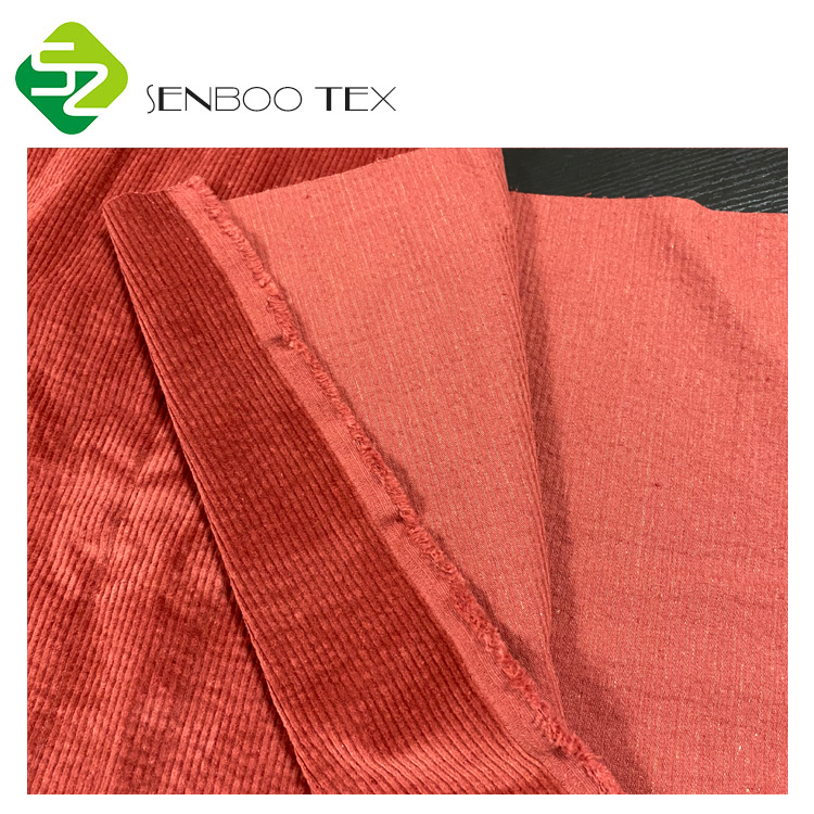 Corduroy fabric of 98%cotton 2%spandex cotton corduroy fabric 8W 377GSM used for sofa and trousers