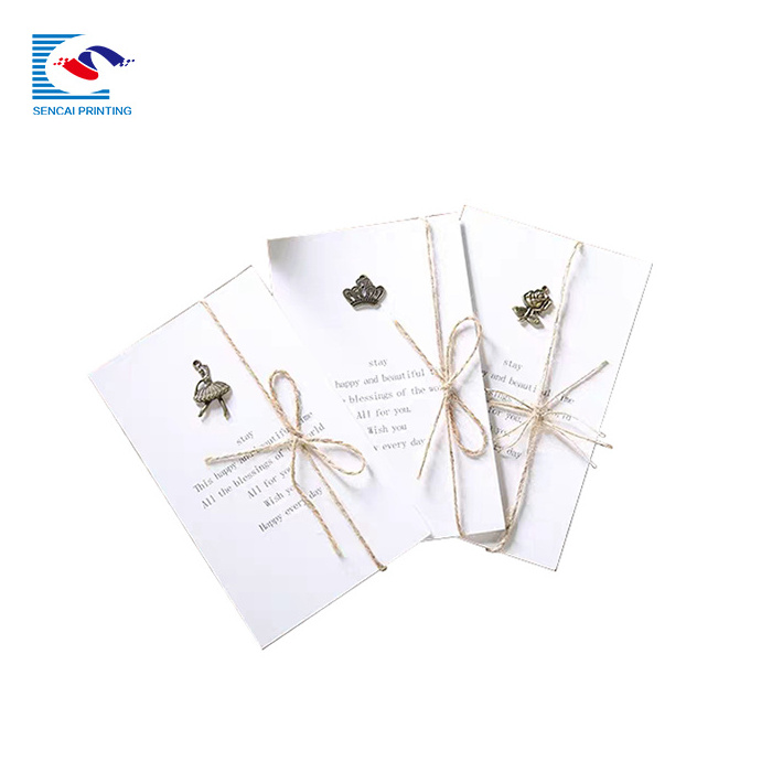 Cheaper Wholesale Thank You Craft Card Biodegradable Greeting Cards With Wholesale Price