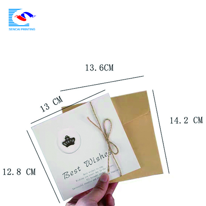 Cheaper Wholesale Thank You Craft Card Biodegradable Greeting Cards With Wholesale Price