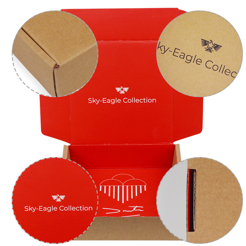 recycle custom printed corrugated shipping boxes custom logo cardboard mailer box