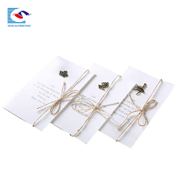 Cheaper Wholesale Thank You Craft Card Biodegradable Greeting Cards With Wholesale Price