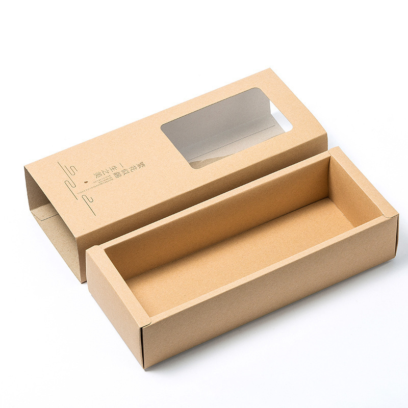 SENCAI cheaper custom printing biodegradable kraft paper tea bag gift packaging box with clear window