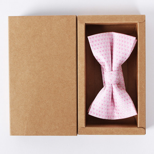 SENCAI Wholesale Custom Logo Bow Tie Craft Paper Box with Lid Kraft Paper Bowtie Box Free Sample 20190503 5-7 Days 500pcs Accept