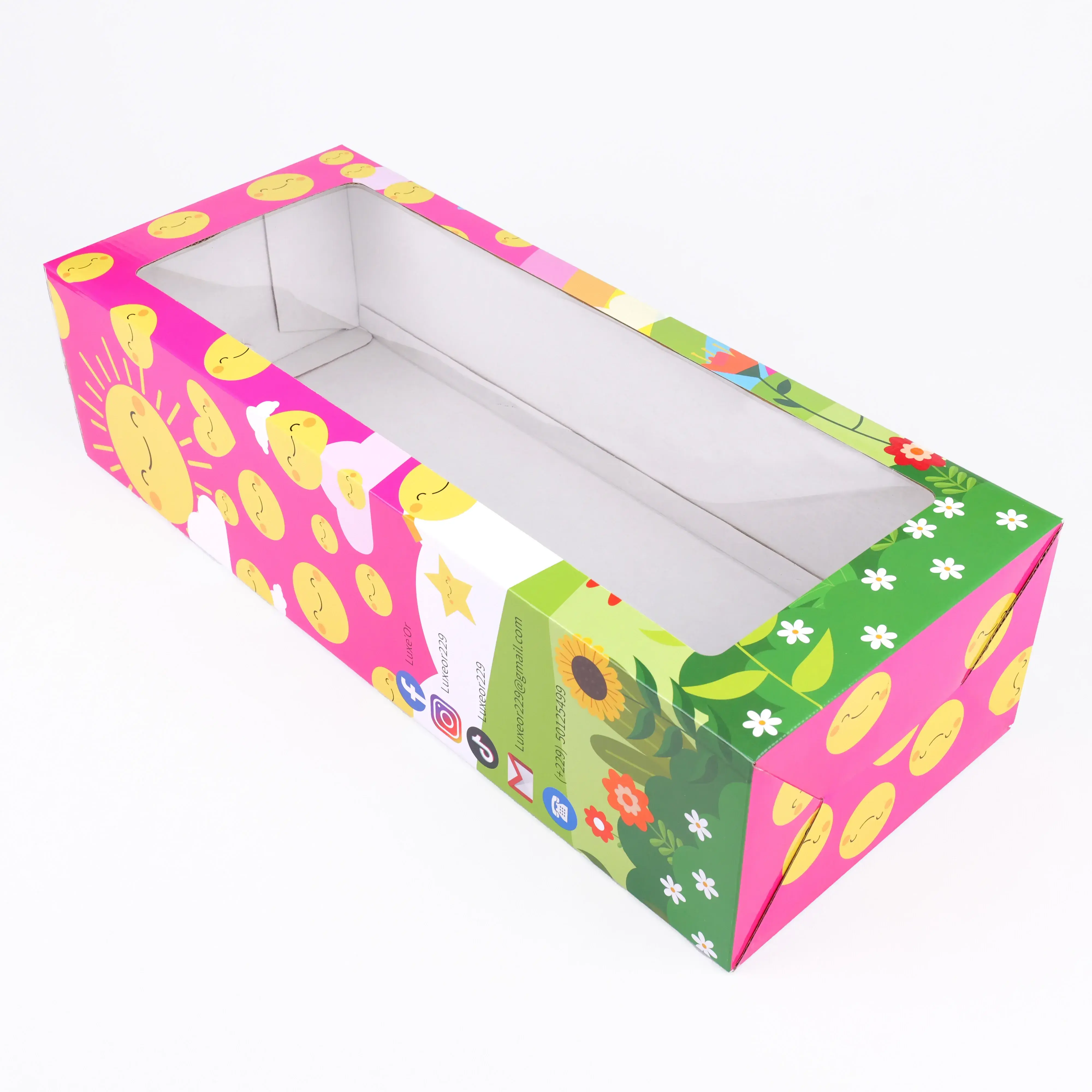 Sencai Doll Box Packaging Paper Boxes With Clear Pvc Window Manufacturer Wholesale Price Kids Toy Storage Box