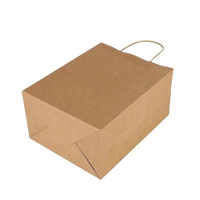 Custom Eco kraft paper bag luxury ribbon handle boutique shopping bag packaging customized printed euro tote paper gift bags