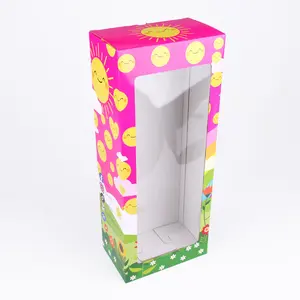 Sencai Doll Box Packaging Paper Boxes With Clear Pvc Window Manufacturer Wholesale Price Kids Toy Storage Box