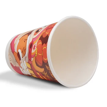 Wholesale Custom Logo Hot Drinks Disposable Coffee Paper Cup