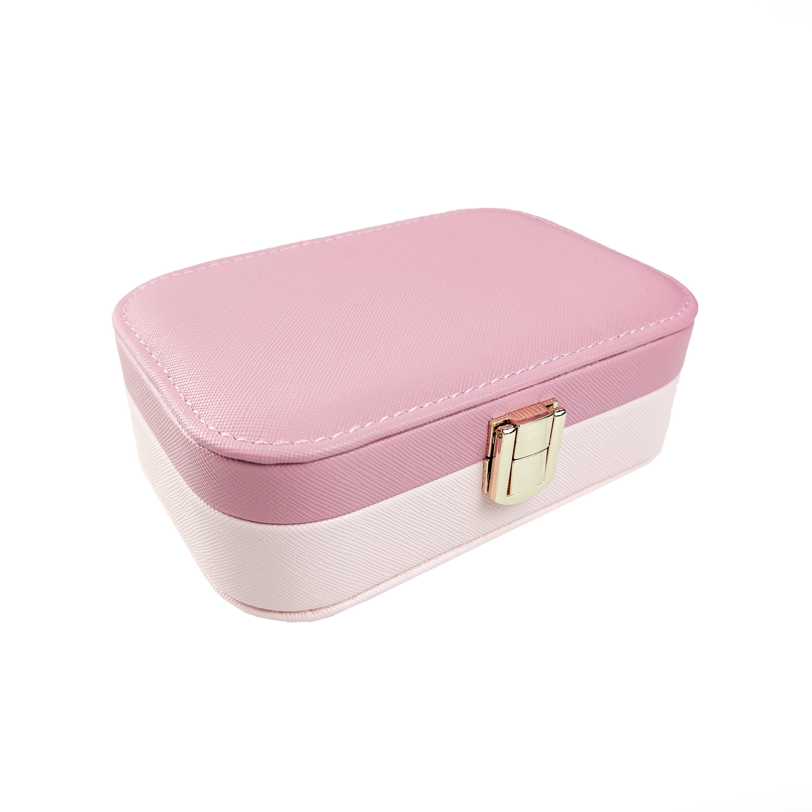 Wholesale Velvet Jewelry Box Rings Holder Small Travel Jewelry Case Storage Organizer Tray Earrings  Box  Display with Mirror