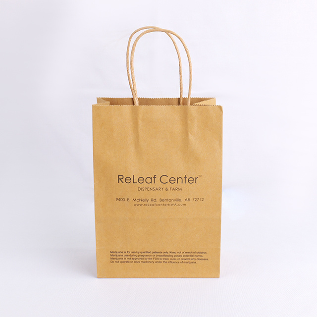 Hot sales Biodegradable Customized Logo Paper Bag Custom Natural Color Kraft Bag Perfume Cosmetic Packaging Bag