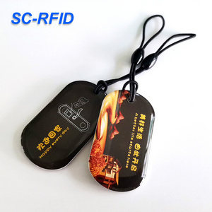 Wholesale Door Access RFID Tags Key Fobs Card NFC 30mm N-tag 213 Chip 13.56Mhz RFID HF Epoxy Tag