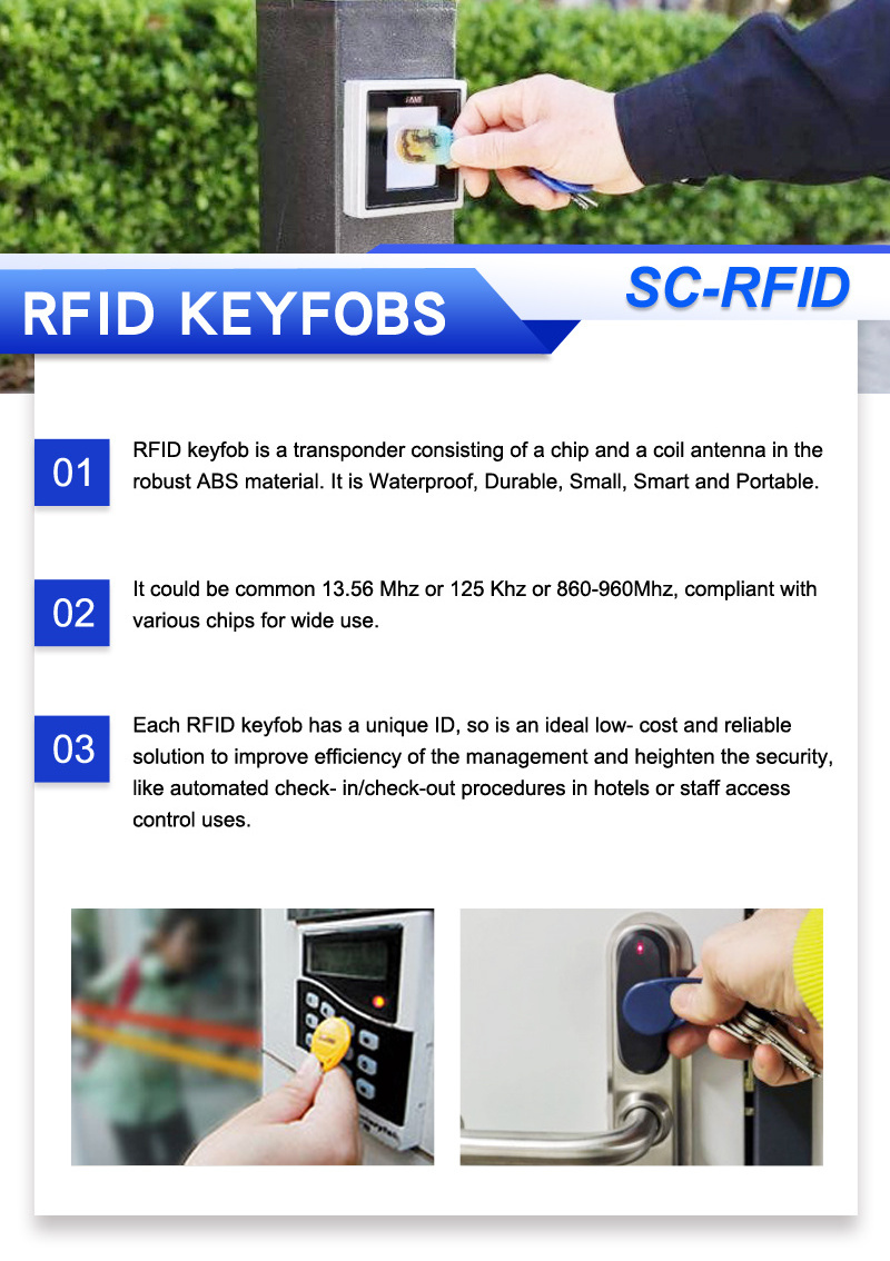 2024 NEW WholesaleABS 125khz with chip TK4100 Smart Rfid Keyfob Keytag Cool Key Tag Access Control