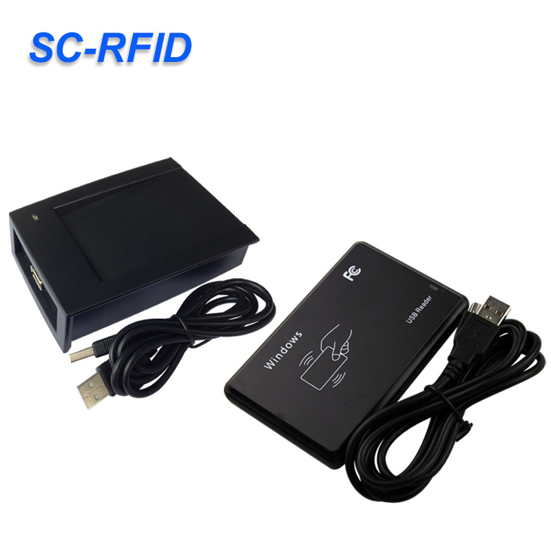 Fast delivery USB interface proximity 125khz RFID Skimmer Card Reader Dimension 105*70*10mm black