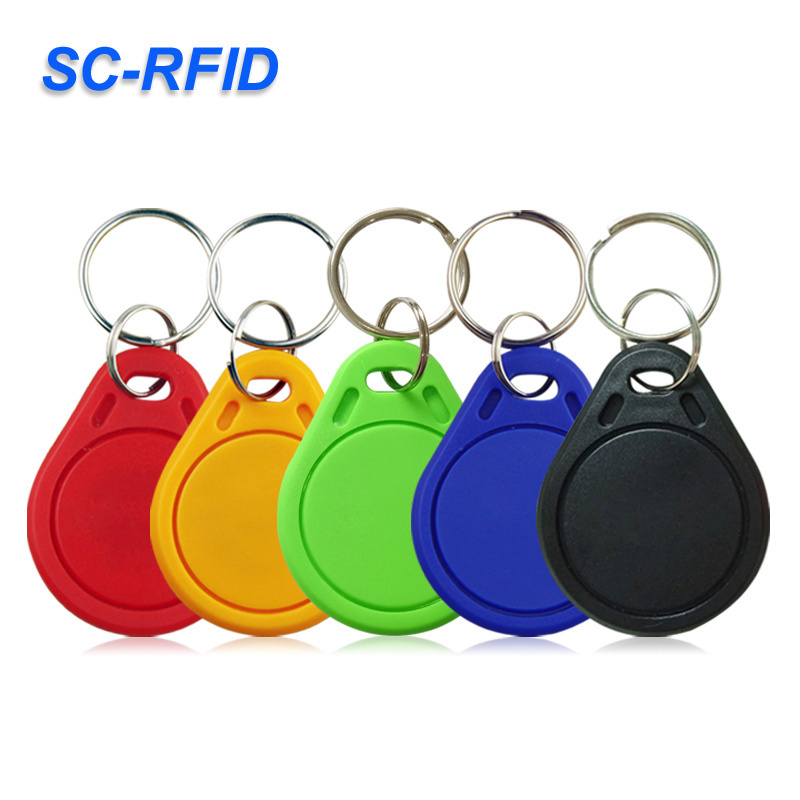 Factory wholesale induction access card 125Khz/13.56Mhz non-contact plastic RFID Key Fob