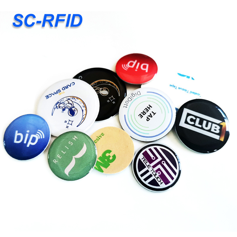 125Khz  RFID Coin ID Card Tag TK4100 EM4100 Read Only Diameter 25mm 30mm for Access Control