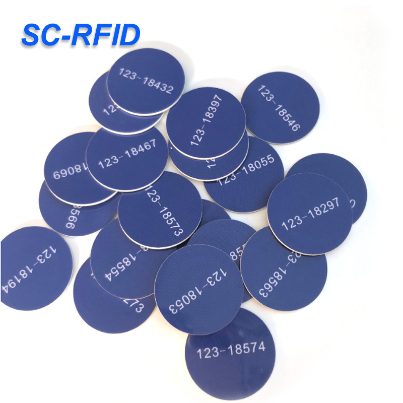 Large In Stock ,25mm/30mm ISO14443A PVC tag 125khz/13.56mhz chip  1K/F08/TK4100 Coin Tag for fast ship