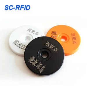 30/40mm diameter 125KHz ID TK4100 RFID patrol point /RFID tag proximity coin tags for Guard Tour Patrol System