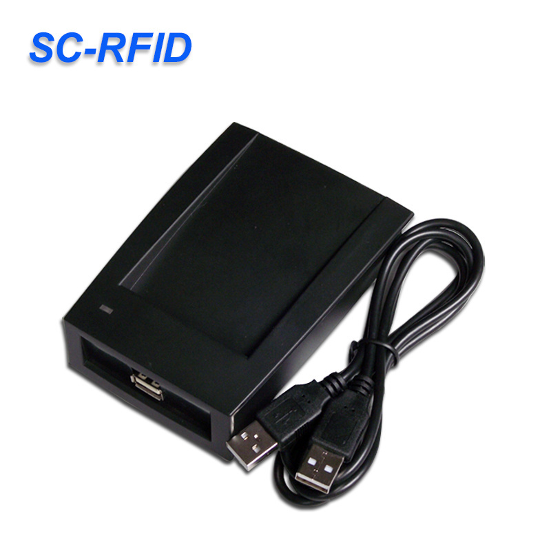 Fast delivery USB interface proximity 125khz RFID Skimmer Card Reader Dimension 105*70*10mm black