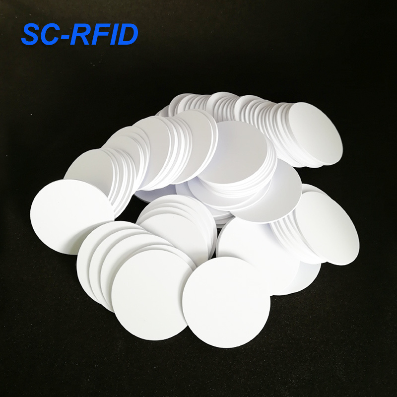 125Khz  RFID Coin ID Card Tag TK4100 EM4100 Read Only Diameter 25mm 30mm for Access Control