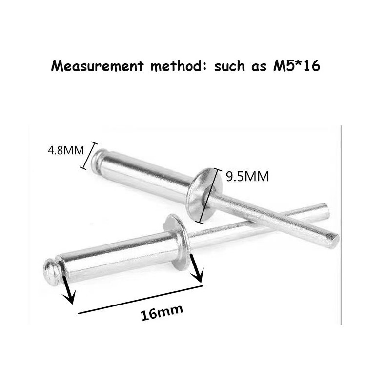 factory hot sale  open domed countersunk head pop rivet aluminum blind rivet prices