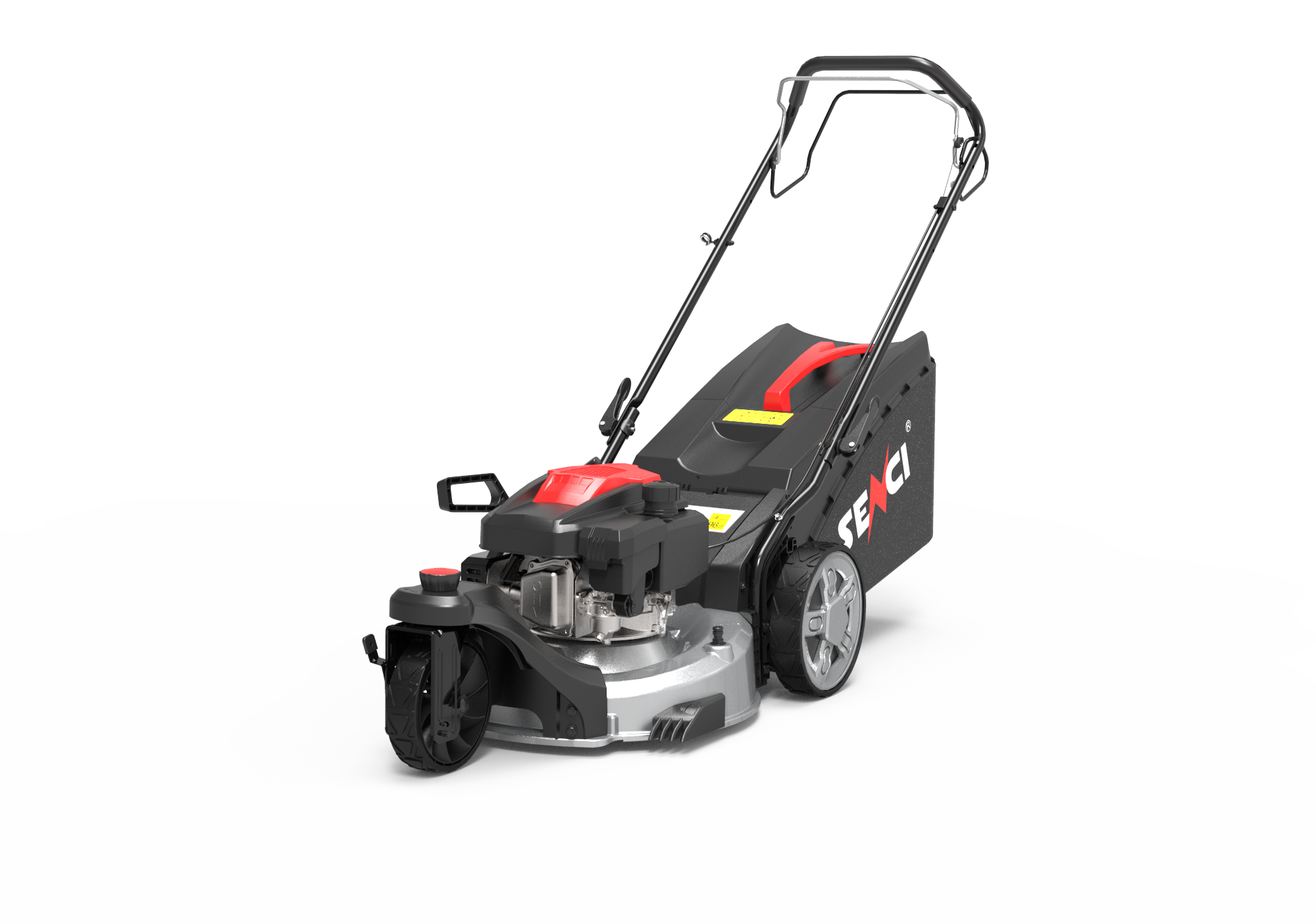 SENCI 20 inches 4-wheel lawn mower push gasoline lawn mower for grass cutting Rear bagging/discharge mulching side discharge