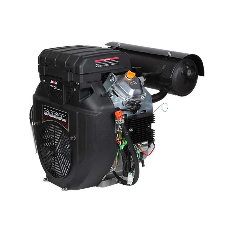 High quality SENCI 2 cylinder 24hp 688cc SC690 gasoline machinery gasoline engine