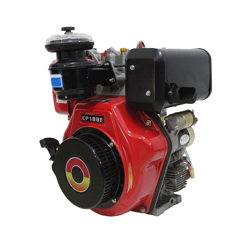 High quality 188F 10 hp 7.5 KW 456cc 1 cylinder air cooled small diesel engine