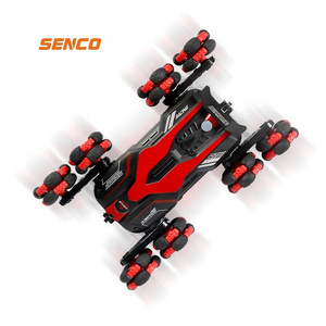 all terrain vehicles 8 wheels remote control double sided mini rc water spray car rc stunt car deformation rc stunt dancing car