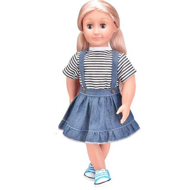 Lifelike fashion high quality walk simulation real baby dolls cotton custom 18 inch dolls pretty girls doll for kids