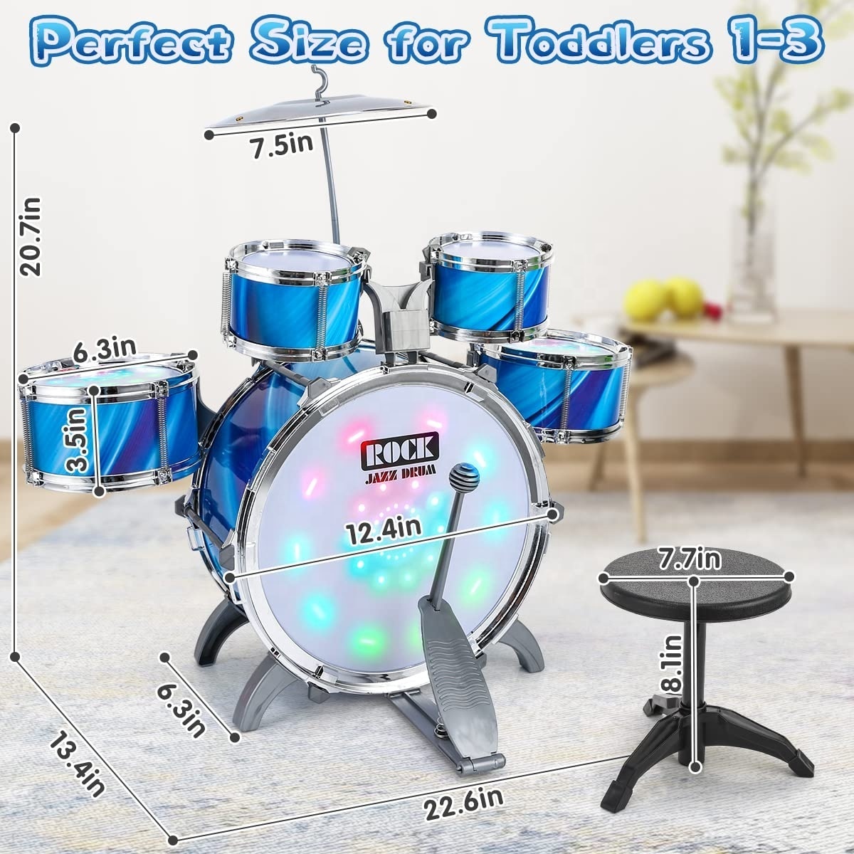 children drum set toy musical instrument toys kids small jazz drum set rock jazz drum set for kids